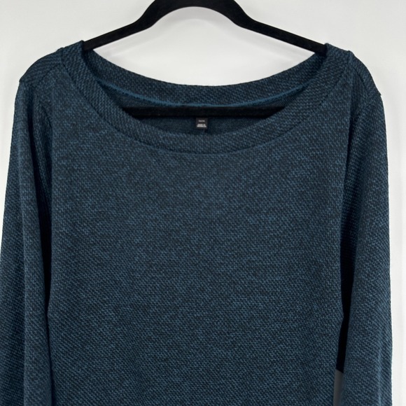 Lane Bryant Sweater Dress Womens 26/28 Blue Layered Knit 3/4‎ Sleeve Tunic Plus - Picture 2 of 10